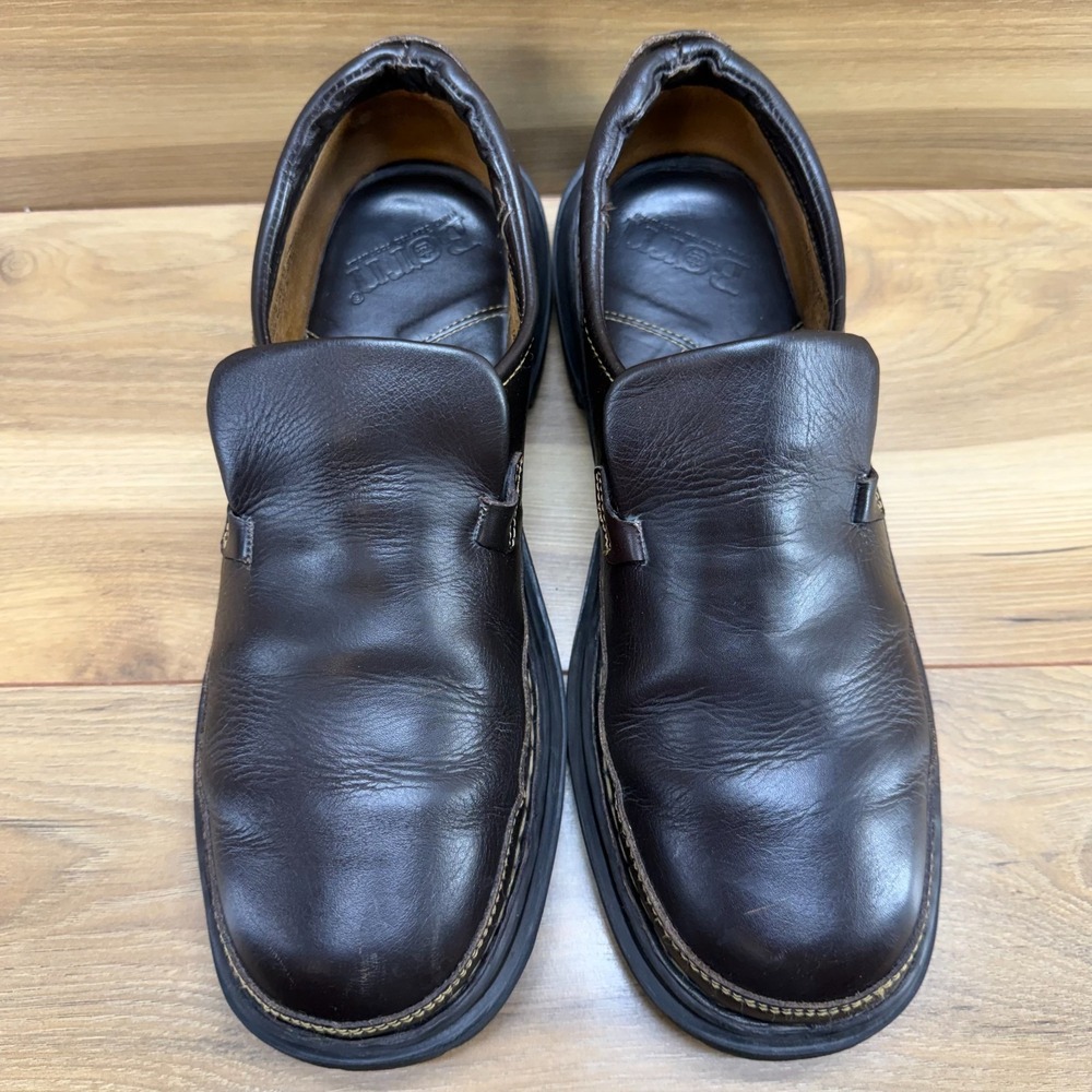 BORN Brown Leather Slip On Shoes Mens 11.5 Casual Comfort Shoes‎